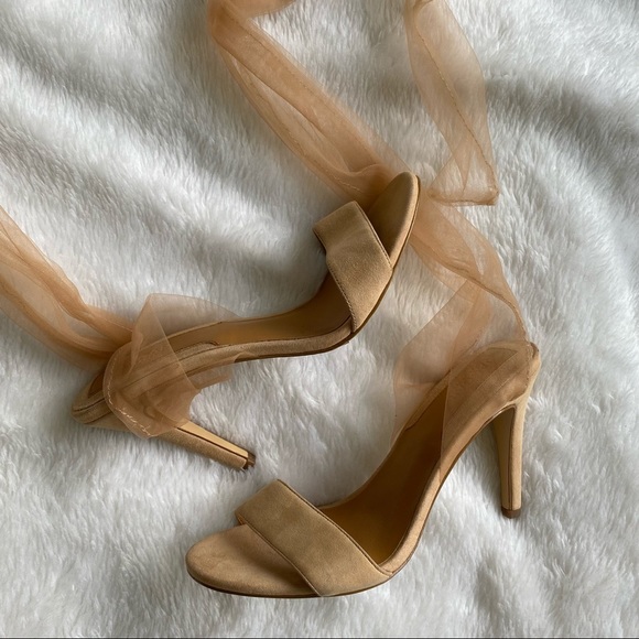 JAGGAR | Aura Suede Leather Lace Up Heels - Picture 5 of 16